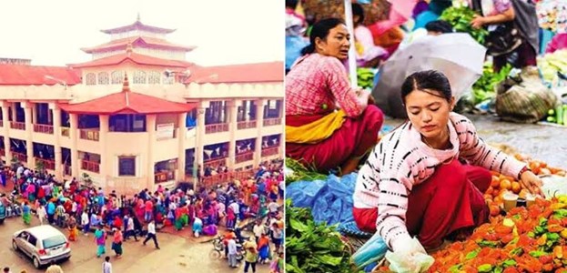 Asia's largest women's market(Ima Keithel, Imphal ): 